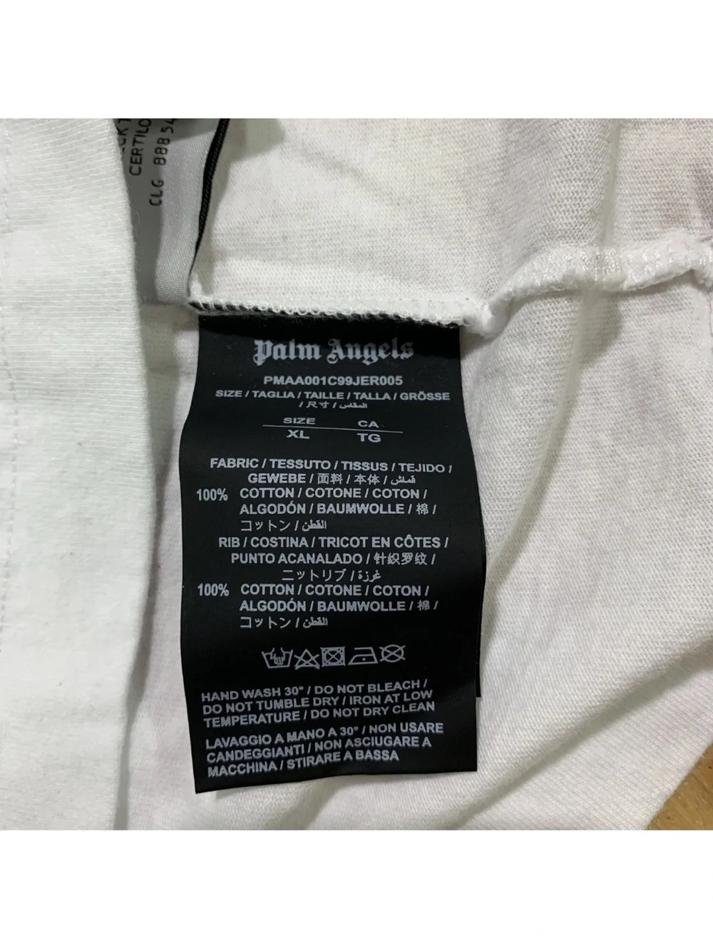 PALM ANGELS PARIS SPRAY LOGO TEE XL - Picture 7 of 7